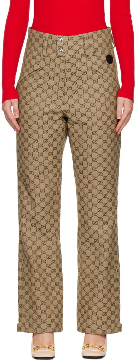 gucci fantasia forata tailler|gucci pants for women.